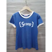 在飛比找蝦皮購物優惠-【SCOOP&CO.】藍色印字短袖T恤