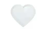Mikasa Chalk Porcelain Tableware Dining Heart Serving Platter, 30cm, White