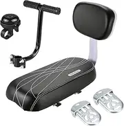 SHANGLIN Kid Bike Back Cushioned Seat Kit with Bell Foot Rest Handle Grip Children Safety Carrier Set
