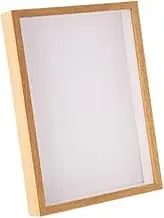 gifthub Shadow Box Frame, Multi-Size Wooden Photo Frame for Dried Flower, Rectangular Glass Display Case for Flora Ticket Crafts, Desktop Decoration Accessories(Wood,8 x 10 inch)