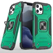 Green Shockproof Ring Case Stand Cover for iPhone 14Pro Max