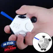 12 Sided Fidget Cube Puzzle Toy Adults Kids Relief Stress Sensory Fidget Toys