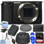 Sony ZV-E10 Mirrorless Camera (Body, Black) ILCZV-E10/B - 7PC Accessory Bundle