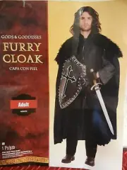 DELUXE FURRY CLOAK ADULT HALLOWEEN COSTUME - GAME of THRONES - VIKING - DRAGONS