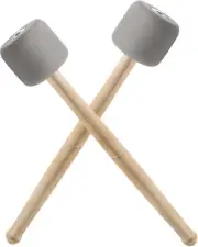 2 Pcs Bass Drum Mallets, Marching Drum Mallets Percussion Sticks Foam