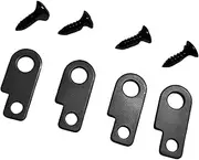 Frediuo Guitar Effects Pedal Mounting Kit Replacements Making Effects Pedal Board Metal Sturdy Accessory Hardware, Black
