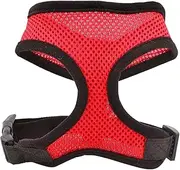 Air Mesh Dog Harness - All Weather Mesh Vest Harness for Small and Medium Dogs - Pet Dog Cat Puppy Soft Leash Vest Mesh Breathe Adjustable Harness Braces Clothes (Red) (S)