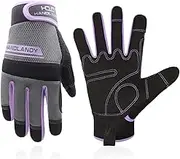HANDLANDY Work Gloves Mens & Women, Utility Safety Mechanic Touch Screen Working Gloves