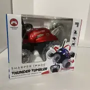 New Sharper Image Thunder Tumbler Remote Control 360 Degree Spinning Car - Red
