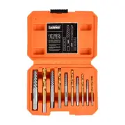 Luckyway 10-Piece Screw Extractor and Left Hand Drill Bit Set, Bolt Extractor...