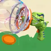 Bubble Toy Machine Kids Outdoor Automatic Blower Dinosaur Bubble Gun Green