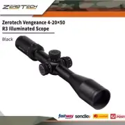 Zerotech Vengeance 4-20×50 R3 Illuminated Reticle Scope Black #vg4205r3-ir