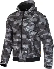 Merlin Torque D3O waterproof Motorcycle Zip Hoodie, grey, Size S for Men