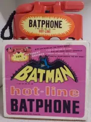 RARE Vintage 1966 Marx Batman Talking Batphone Hot-Line Toy MIB Original 60s
