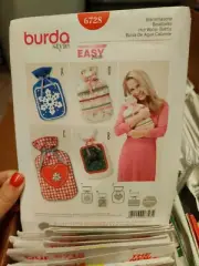 Burda Style 6728 Sewing Pattern Hot Water Bottle 4 Styles NEW