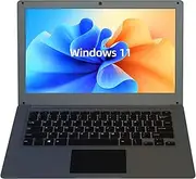 W11 13.3" Laptop PC, quad core, HD Graphics 500MHZ, 13.3inch 6GB RAM 256GB SSD notebook computer, Support USB3.0 Bluetooth, MHDMI, Thin and Lightweight, Work and Students laptops PC,Gray and