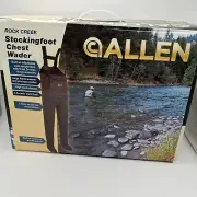 Allen Rock Creek 12863 Neoprene Stockingfoot Chest Wader Mens L Fly Fishing NIB