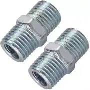 Silverline Air Line Equal Union Connector Hose Male 25Mm 2Pc 1/4" Bspt