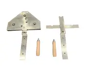 Cyprus Grill / Souvla 3 Multi Skewer Gear Set / Mechanism - Manual Stainless Steel BBQ Rotisserie - LSGS-0222