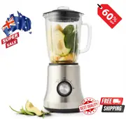 1.5 L Stainless Steel Blender with Glass Detachable Jug Ice Crusher Juicer