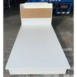 【木匠居家生活館】純白色抽屜式3.5尺加厚單人床組 床架 床箱 收納床 單人床 歡迎電洽