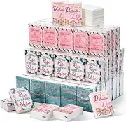 Outus 200 Packs Travel Size Pocket Tissues Individual Facial Tissue Packs Bulk Mini Inspirational Pocket Paper 3 Ply for Family Holiday Travel School Office Car Wedding Party (Floral)