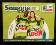Snuggie Mt. Dew Wearable Super Soft Fleece Blanket With Sleeves