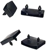NANSHINE 53.5-54.5mm Replacement Bed Slat Holders Kits Bundles Plastic 10pcs Black Centre Caps Holders Width 54mm x Height 9 mm (Inside Dimension)