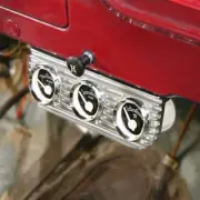 Vintage Finned 3 Gauge Bezel Mount sprint car flathead 356 sbc g force classic