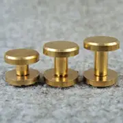 Solid Brass Chicago Screw Wallet Belt Nail Rivets Ti Belt Stud, 4mm / 6mm / 8mm