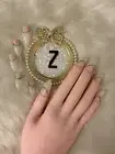 Z NAILZ! Gorgeous Set of Handmade Nude/White Medium Almond Press On Nails