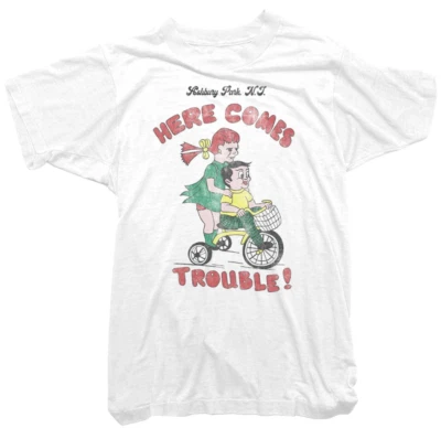 Johnny Ramone Official T-Shirt - Here Comes Trouble Tee worn by Johnny Ramone -