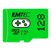 Emtec 128GB UHS I U3 V30 A1 Memory Card Green [ECMSDM128GXCU3G]