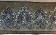 4 Croscill Wallpaper Border Tangier 5 yds 10.25 Wide Brown Scroll