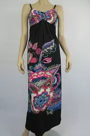 Crossroads Ladies Sleeveless Twist Bodice Maxi Dress sizes 8 10 12 Floral Print