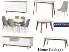 HOME PACKAGE OSLO 12 pce dining suite coffee sofa lamp table buffet tv unit