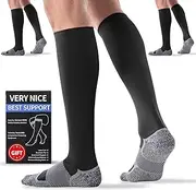 Bbfrey 3 Pairs Compression Socks (German Machine Made) 20-30 mmHg for Men Women - Recovery, Pain Relief, Swelling, Sports!