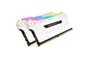Corsair Vengeance RGB Pro 32GB(2x16GB) DDR4-3200 Memory, White [CMW32GX4M2E3200C16W]