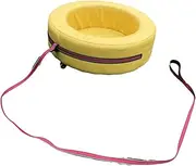 Guohetuk Kids Hand Pulled Cart Interactive Toy Children's Soft Tire Cart with Wheels for Party, Yellow