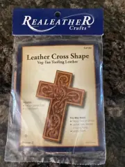 Silver Creek Leather Co Leather Cross Shape Veg-Tan Tooling Leather W/ Pattern