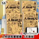 台灣現貨 人物速寫本 A4 局部 單人 組合 動態 速寫 描摹 臨摹 練習本基礎 學生 美术本  素描本 初學者 簡單