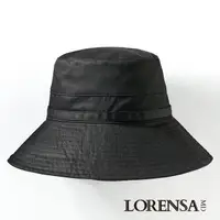 在飛比找momo購物網優惠-【Lorensa蘿芮】抗UV經典款蝴蝶結單色純棉防曬遮陽帽