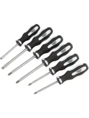 Draper Tools Pound Thru Soft Grip Screwdriver Set 6 Piece (63590)