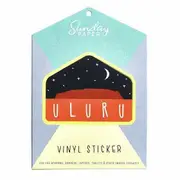 Sunday Paper Vinyl Bumper Sticker - Uluru