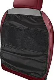 Xvilmaun Seat Back Protector For Kids,Multipurpose Child Safety Seat Kick Pad - Waterproof Car Interior Accessories, Auto Seatback Storage Bag For Most Vehicles