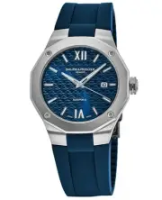 New Baume & Mercier Riviera Automatic Blue Dial Rubber Strap Men's Watch 10619