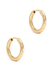 Anni LU Brigitte 18kt Gold-plated Hoop Earrings ONE SIZE