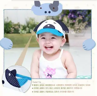 寶貝時尚配件屋 夏季 新款 寶寶 動物 3D 造型 空頂帽 出遊必備 可愛 遮陽帽 兒童 帽子
