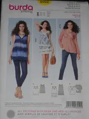 Top and Dress Size 8-22 Young Burda 6922 Sewing Pattern *