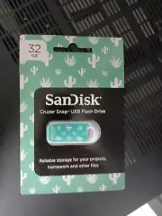 SanDisk Cruzer Snap USB Flash Drive 32GB (green)